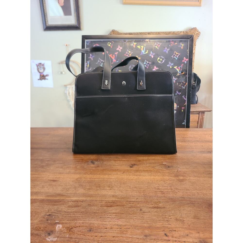 Etienne Aigner Black Computer Bag/Tote W/Accessories